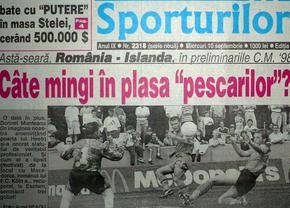 „Câte mingi în plasa pescarilor?” » Ce scria presa înainte și după victoria cu Islanda din '97 + Adversarii ne numeau „o forță a Europei”