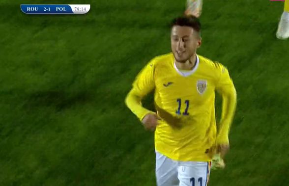 2-1 e scorul lui Lobonț! România U20 învinge Polonia U20 după un gol norocos