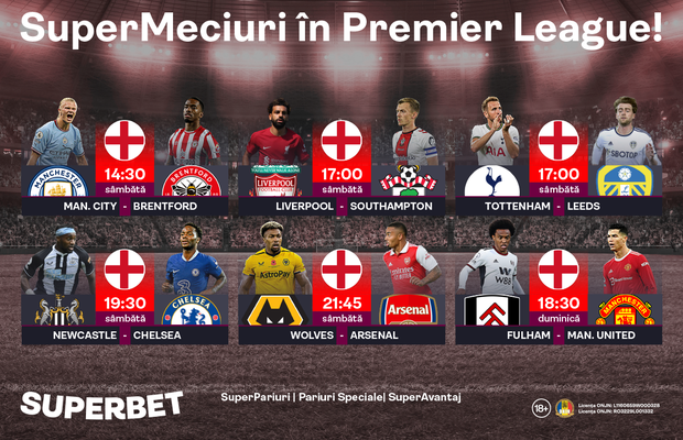 Alege-ți favoritele în SuperEtapa din Premier League!