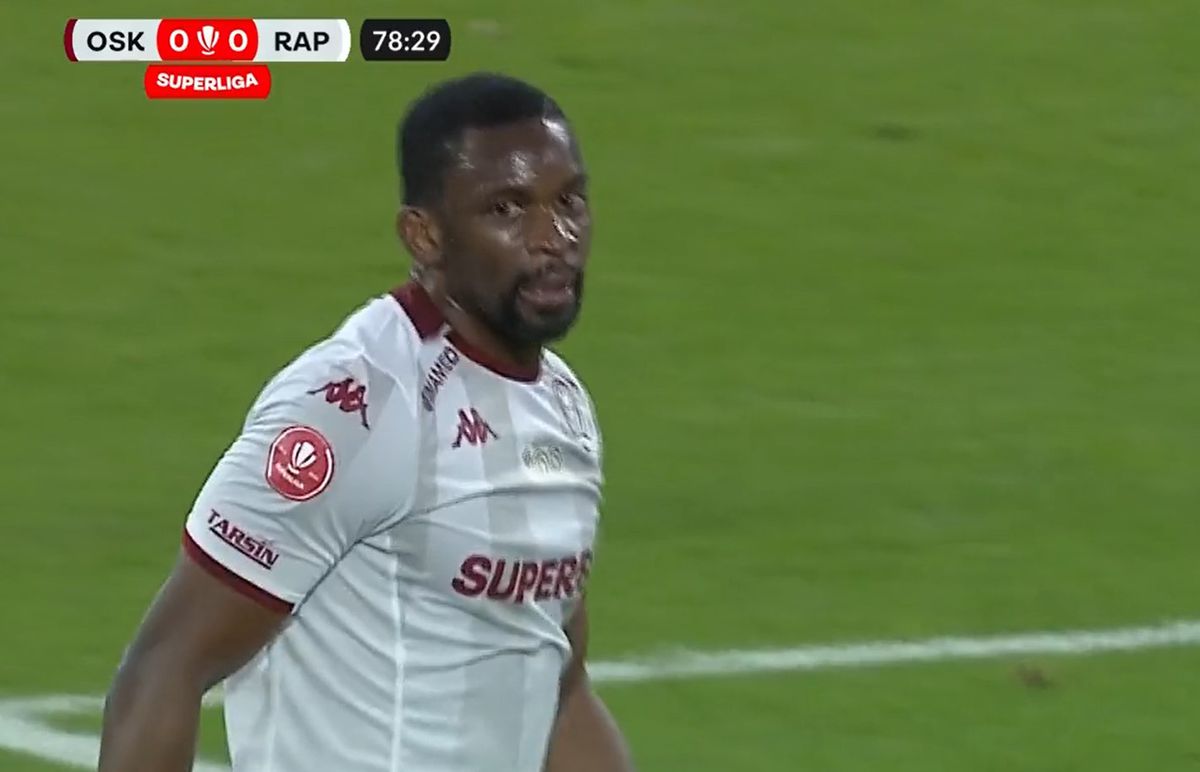 Juvhel Tsoumou, la un pas de gol la debutul la Rapid