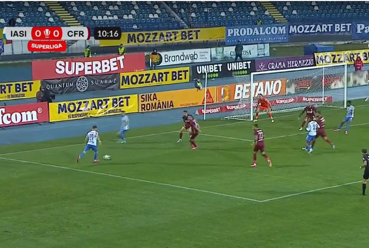 CFR Cluj, prinsă în „ambuscadă” la Iași » Mandorlini e în pericol! Clasamentul ACUM