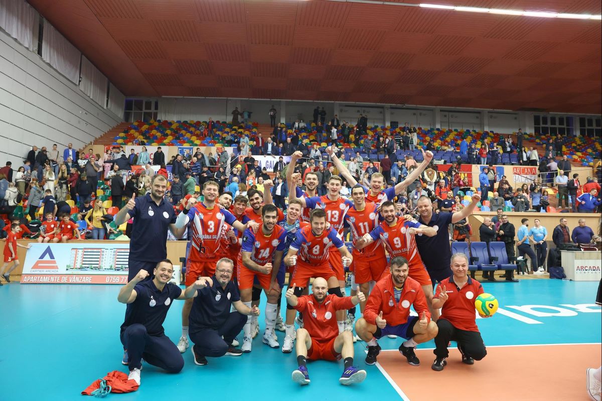 Arcada Galați, start ideal în turneul de calificare în grupele Ligii Campionilor » Două victorii cu 3-0 contra campioanelor Ucrainei și Bulgariei