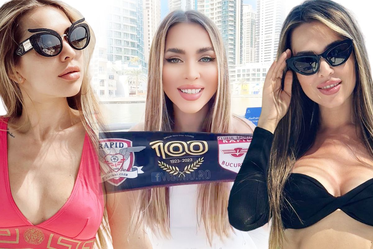 Ronna Riva e cel mai HOT fan al Rapidului! „Incendiază” Giuleștiul la fiecare meci al favoriților