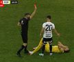 Eliminat imediat după ce a intrat pe teren! Vali Gheorghe a jucat doar 4 minute în U Cluj - Petrolul