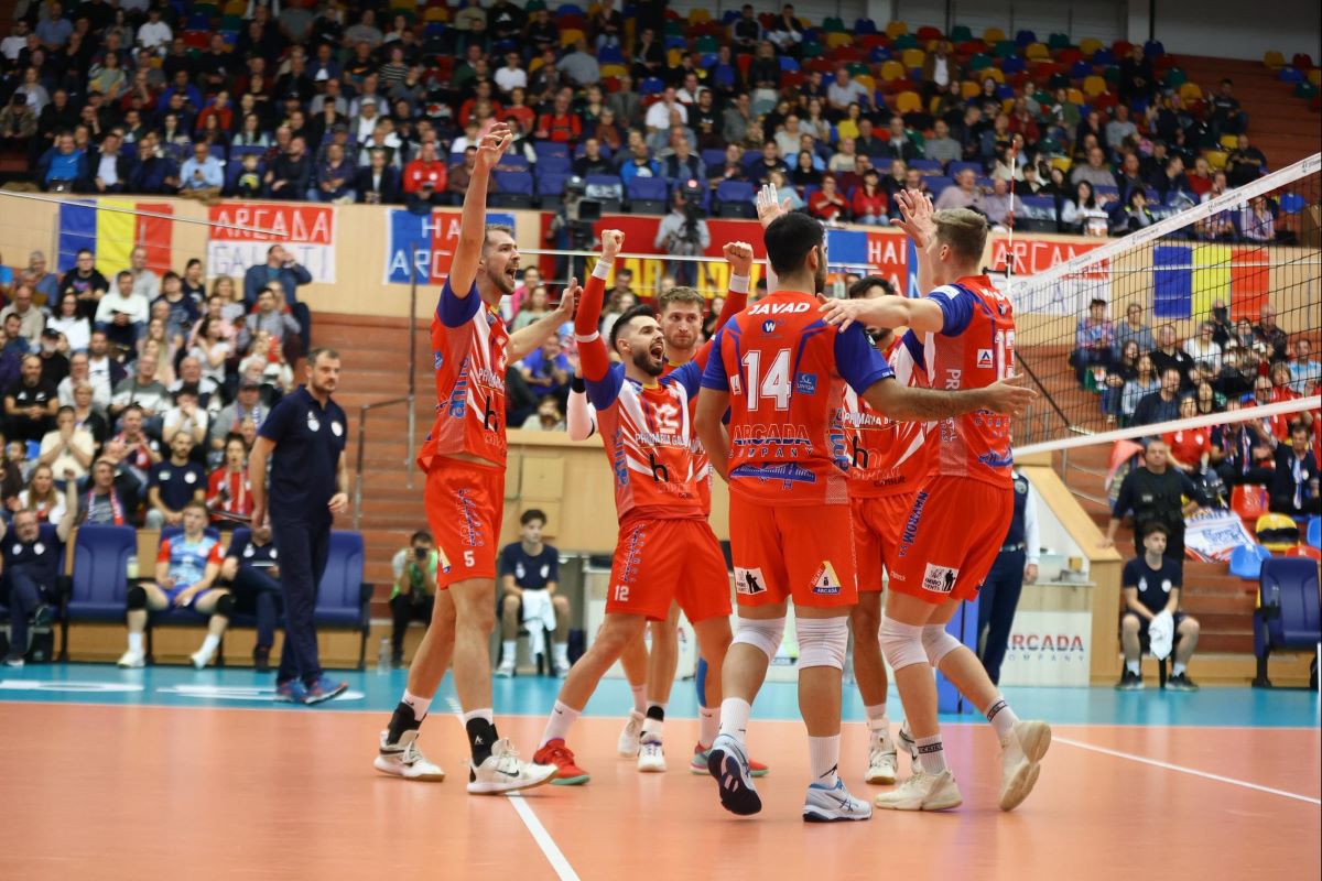 Arcada Galați, start ideal în turneul de calificare în grupele Ligii Campionilor » Două victorii cu 3-0 contra campioanelor Ucrainei și Bulgariei