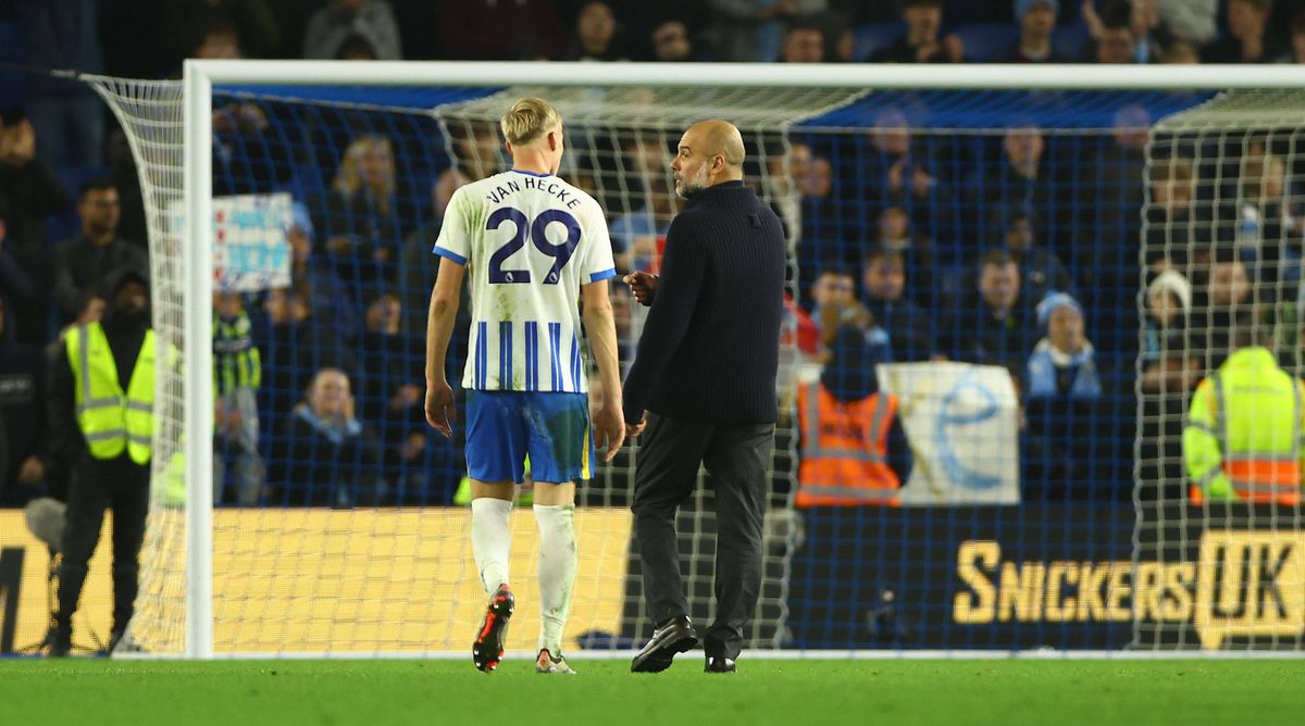 S-a aflat acum! Un cititor pe buze a redat întreaga discuție dintre Pep Guardiola și jucătorul lui Brighton după rezultatul-șoc din Premier League: „Plângi?”