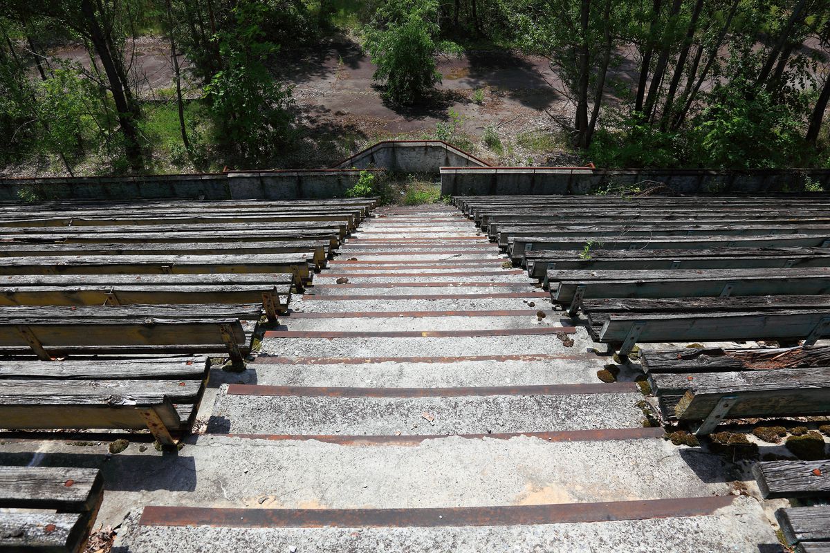 Stadionul Avanhard din Pripyat, Ucraina