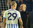 Pep Guardiola, dialog cu Jan Paul van Hecke după Brighton - Manchester City