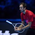 Daniil Medvedev a făcut iureș la primul meci de la Turneul Campionilor / foto: Getty Images