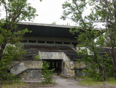 Stadionul din Pripyat, de lângă Cernobîl, a oferit imaginile anului 2024: ce a crescut în locul gazonului, la 38 de ani de la dezastru