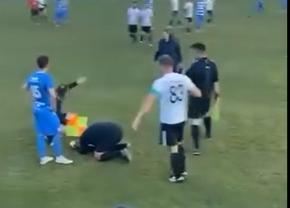 Astfel de scene n-ar trebui să existe în fotbal! » Arbitrul, bătut de un jucător la un meci din România: a suferit o dublă fractură de mandibulă