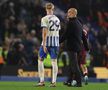 Pep Guardiola, dialog cu Jan Paul van Hecke după Brighton - Manchester City