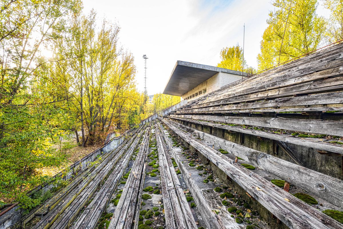 Stadionul Avanhard din Pripyat, Ucraina