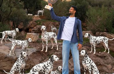 Novak Djokovic a sărbătorit titlul 101 cu niște dalmațieni și a încântat-o pe Nadia Comăneci: „Îmi place enorm!”