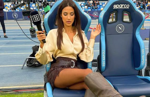 A stat la câțiva metri de Cristi Chivu și a înnebunit pe toată lumea: „M-am simțit profesoară azi”