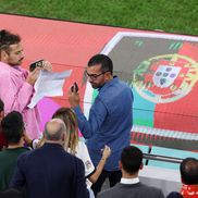 Un bărbat a aruncat apă în direcția lui Cristiano Ronaldo înainte de Maroc - Portugalia // foto: Guliver/gettyimages
