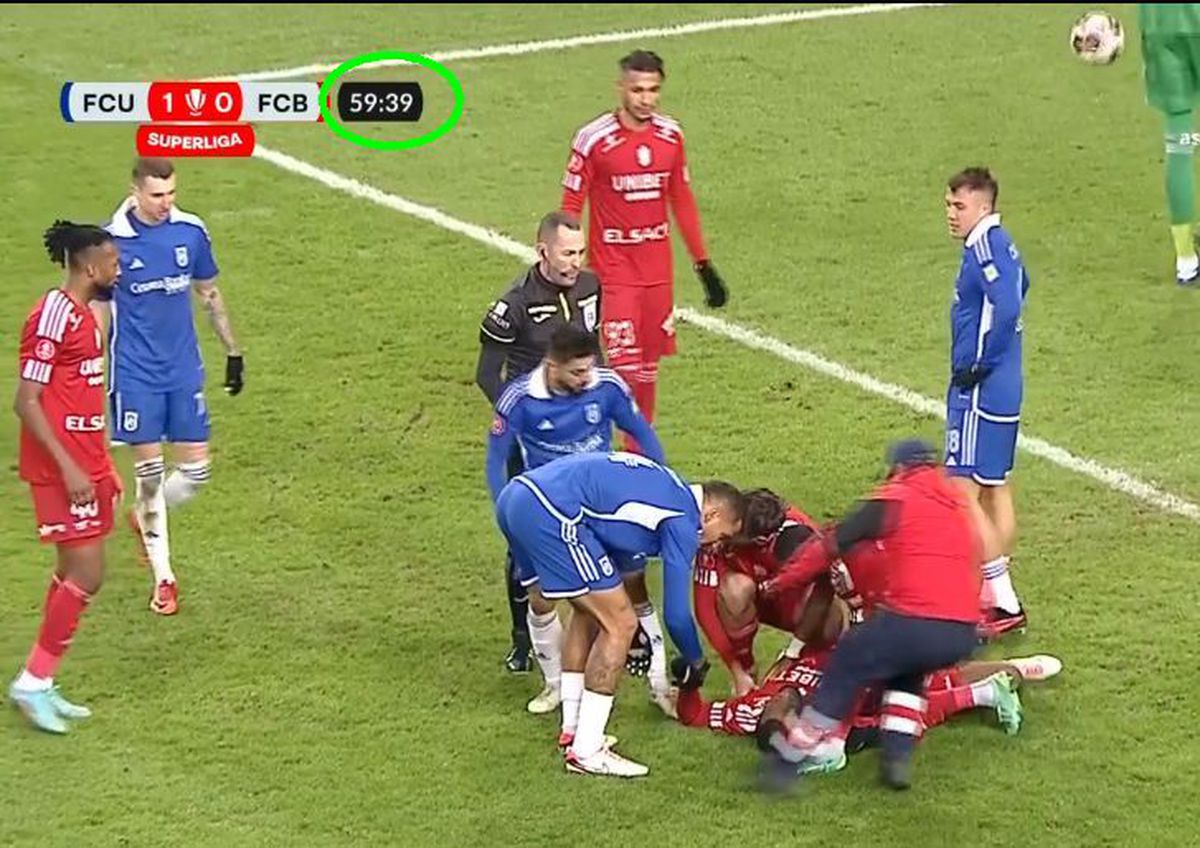 FOTO. Intervenție exemplară a medicilor în FCU Craiova - FC Botoșani