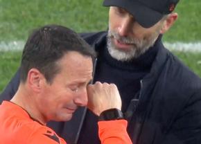 Arbitrul din Liga Campionilor a izbucnit în lacrimi și a fost cu greu consolat la finalul meciului de marți seara