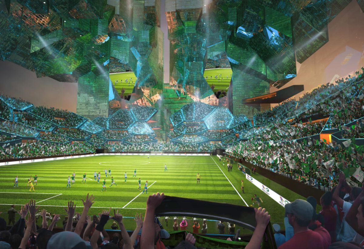 Poftiți în lumea viitorului! Așa arată cele 15 stadioane SF plănuite de saudiți pentru Cupa Mondială: unul va fi construit în orașul-liniar de 1,5 trilioane de dolari!