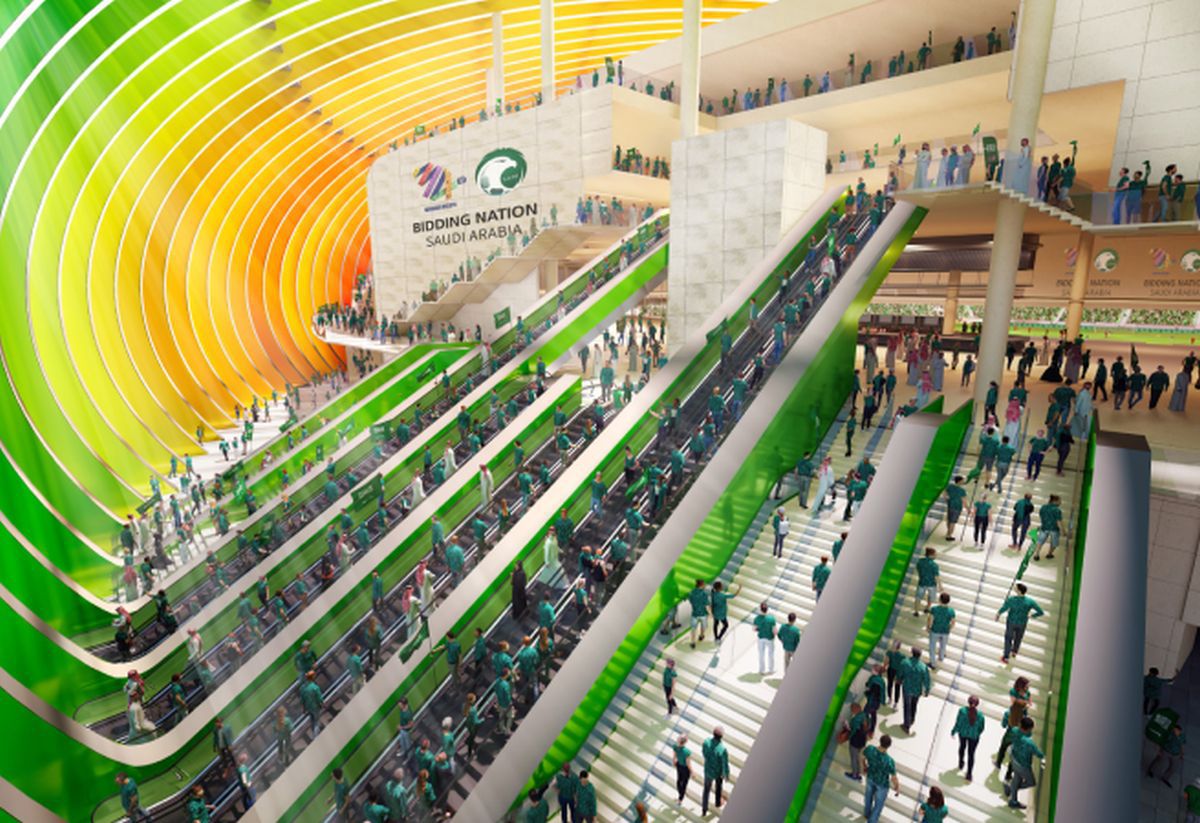 Poftiți în lumea viitorului! Așa arată cele 15 stadioane SF plănuite de saudiți pentru Cupa Mondială: unul va fi construit în orașul-liniar de 1,5 trilioane de dolari!