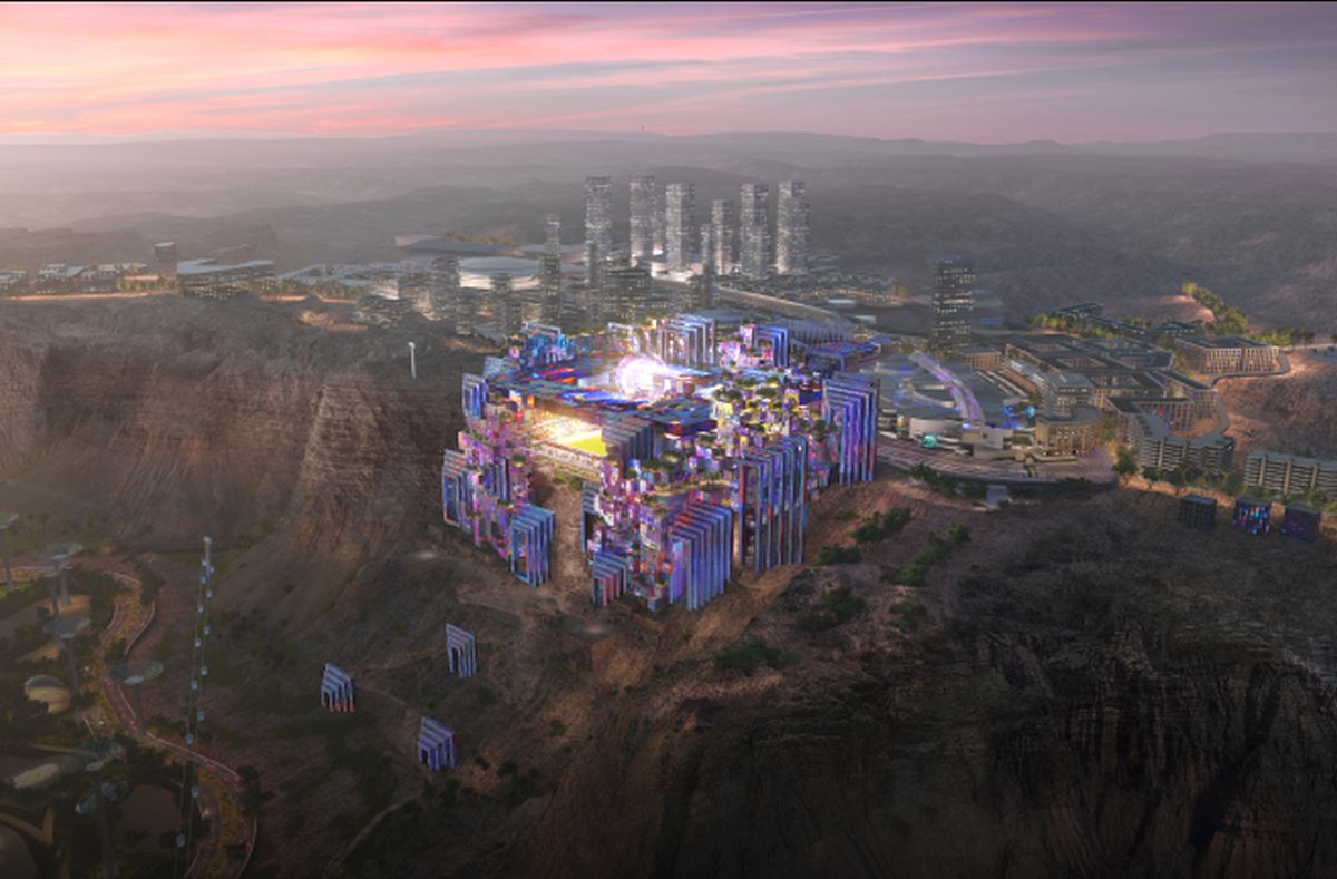 Poftiți în lumea viitorului! Așa arată cele 15 stadioane SF plănuite de saudiți pentru Cupa Mondială: unul va fi construit în orașul-liniar de 1,5 trilioane de dolari!