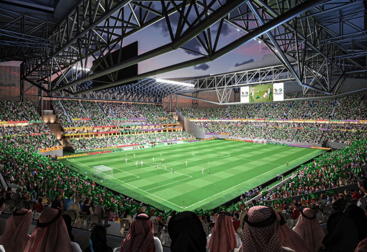 Poftiți în lumea viitorului! Așa arată cele 15 stadioane SF plănuite de saudiți pentru Cupa Mondială: unul va fi construit în orașul-liniar de 1,5 trilioane de dolari!