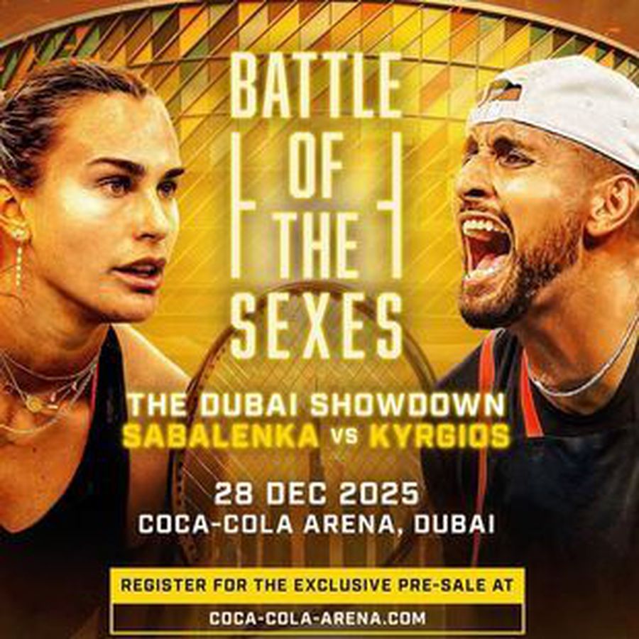 Înainte de meciul demonstrativ, Sabalenka îl amenință pe Kyrgios: „O să-i dau un șut în fund”