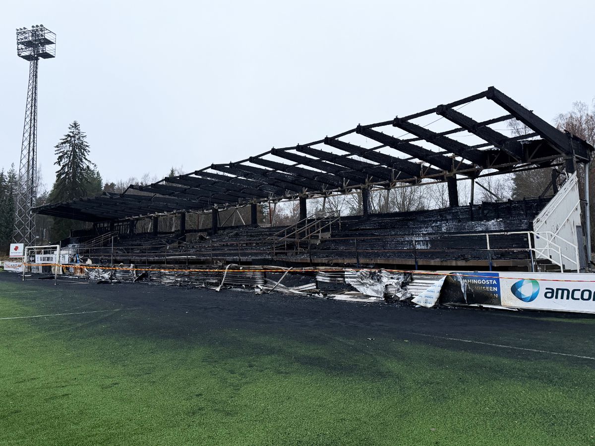Stadionul echipei FC Haka, de 9 ori campioană a Finlandei, a fost incendiat de trei minori