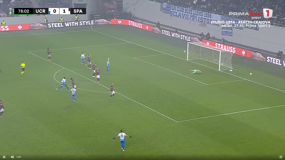 Golul lui Nsimba cu Sparta Praga