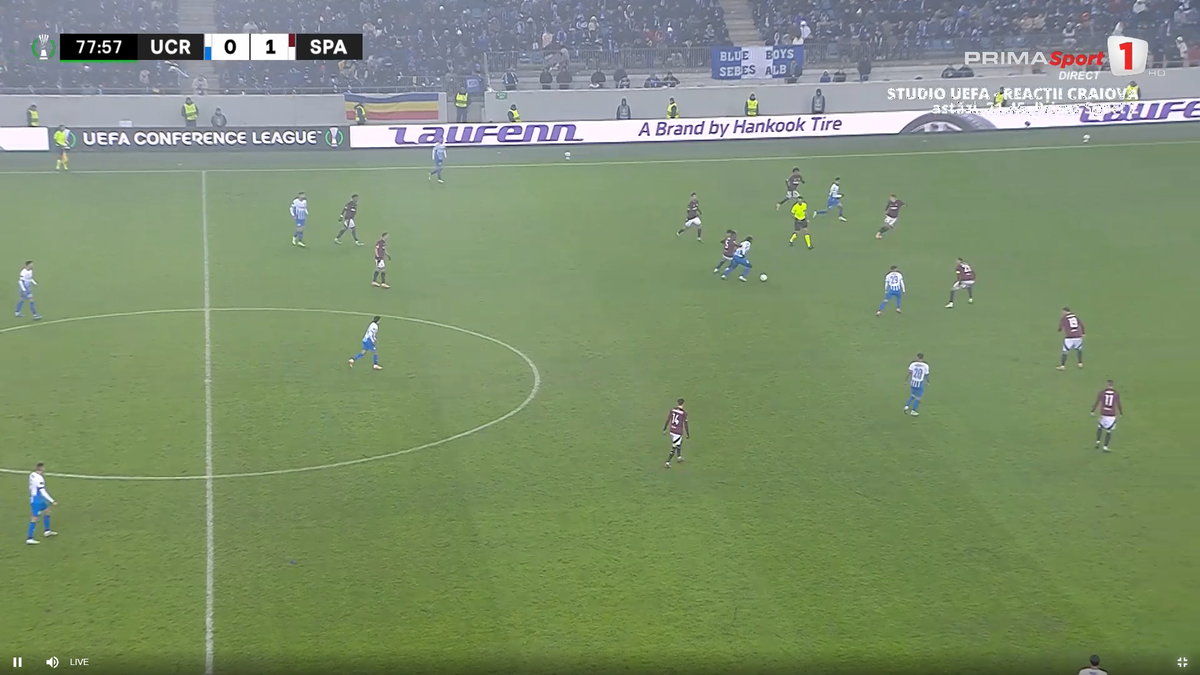 Golul lui Nsimba cu Sparta Praga