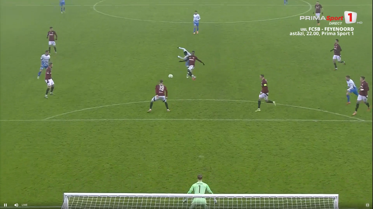 Golul lui Nsimba cu Sparta Praga