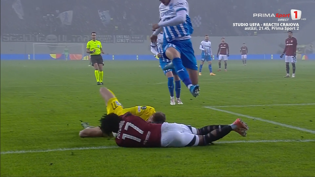 Intrare dură în Universitatea Craiova - Sparta Praga