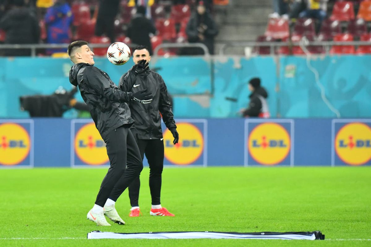 FCSB - Feyenoord, imagini de la încălzire