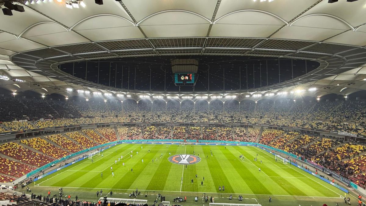 FCSB - Feyenoord, imagini de la încălzire