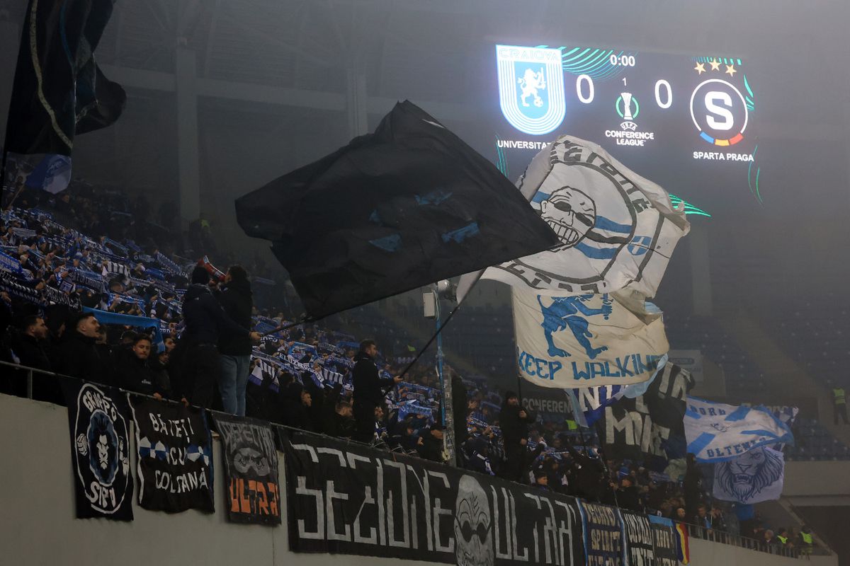 Universitatea Craiova - Sparta Praga, imagini din meci // foto: Ionuț Iordache și Andrei Furnigă (GSP.ro)