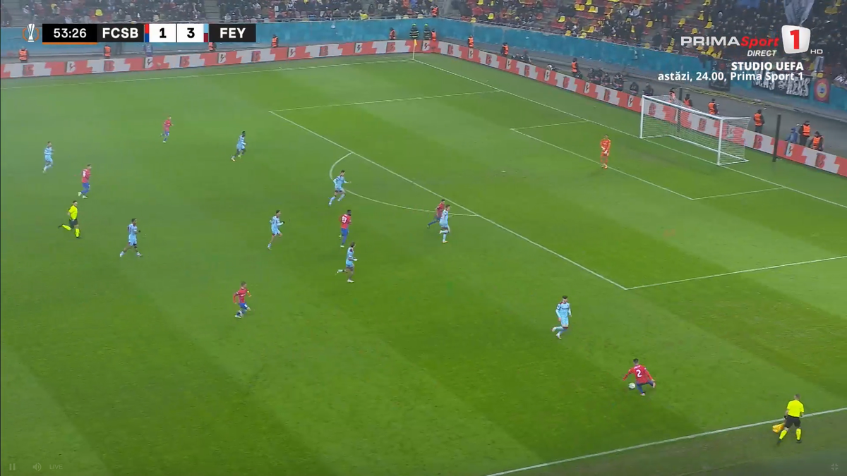 Mihai Toma, gol în FCSB - Feyenoord