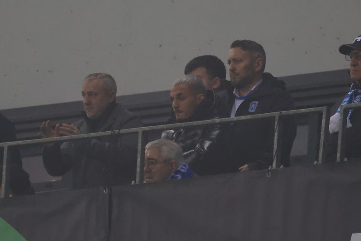 Alex Mitriță, prezent pe „Ion Oblemenco”, alături de Mihai Rotaru, la Universitatea Craiova - Sparta Praga / Foto: Ionuț Iordache GSP