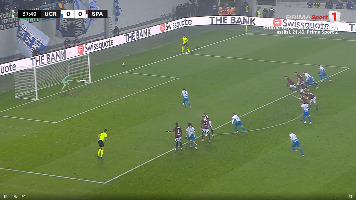 Penalty primit de Craiova cu Sparta Praga