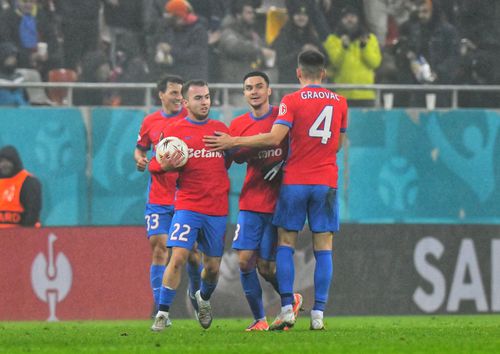 Radunovic, Toma, Șut și Graovac în FCSB - Feyenoord // FOTO: Cristi Preda (GSP)