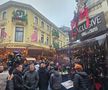 Centrul Vechi din București, luat cu asalt de suporterii lui Feyenoord. Foto: Remus Dinu (GSP)