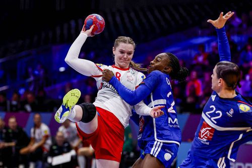 Anne Mette Hansen, un singur gol contra Franței, în „sferturile” Campionatului Mondial/Foto: Imago Images