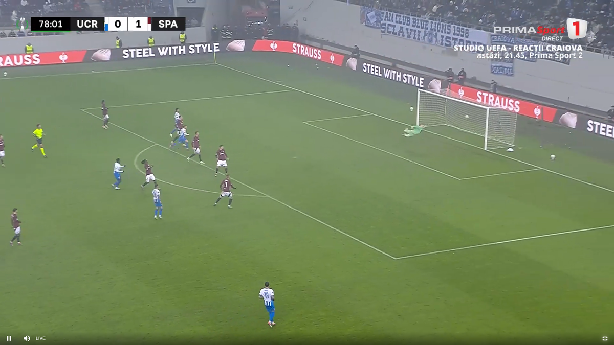 Golul lui Nsimba cu Sparta Praga