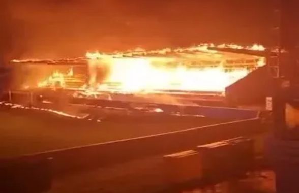 Trei minori au incendiat stadionul fostei campioane a țării