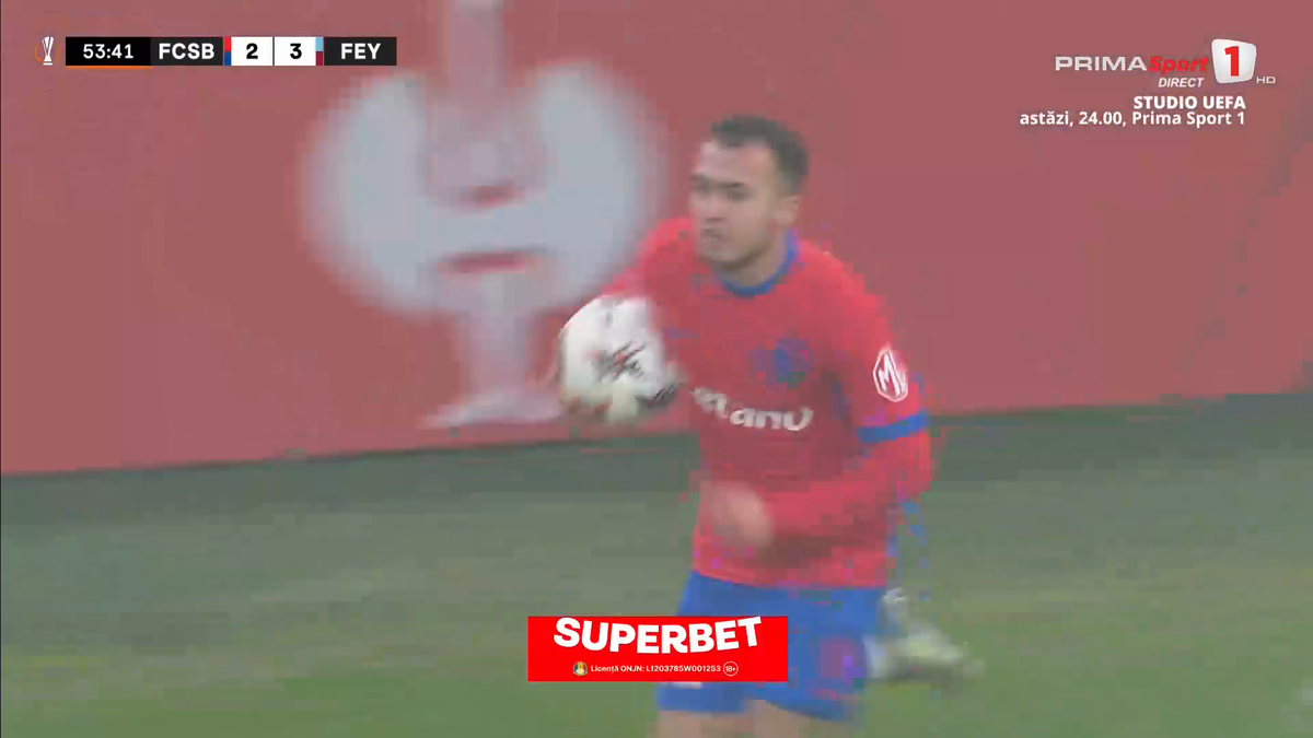 Mihai Toma, gol în FCSB - Feyenoord