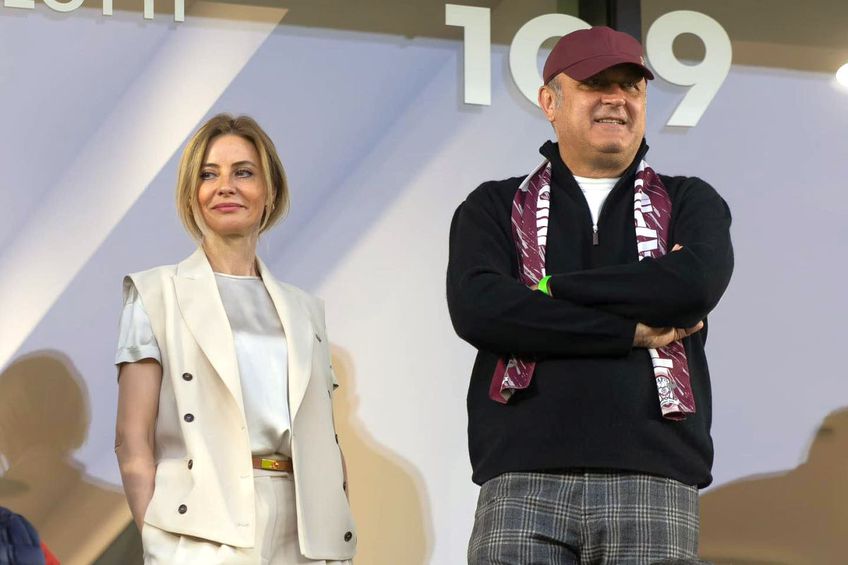 Diana și Dan Șucu / foto: Facebook @ Rapid