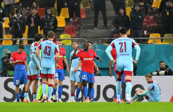 Arbitrul a dat penalty în FCSB - Feyenoord » Ce s-a văzut pe reluări