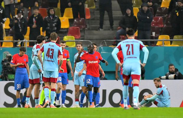 Arbitrul a dat penalty în FCSB - Feyenoord » Ce s-a văzut pe reluări