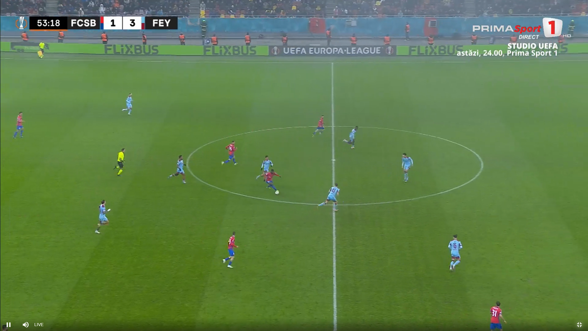 Mihai Toma, gol în FCSB - Feyenoord