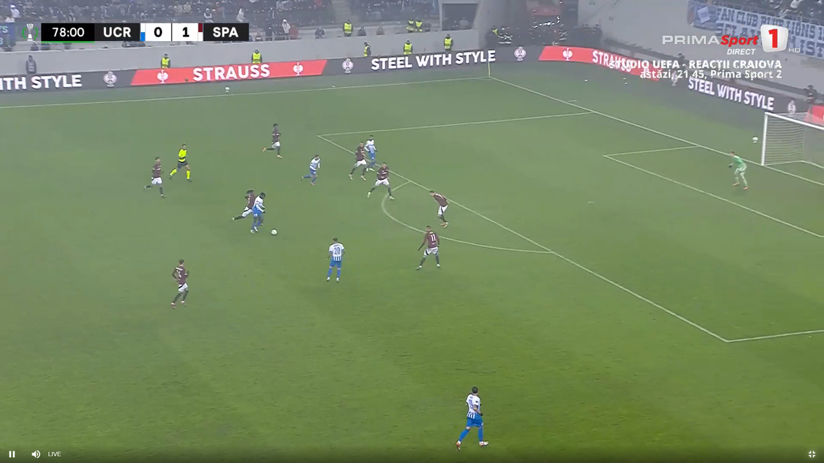 Golul lui Nsimba cu Sparta Praga