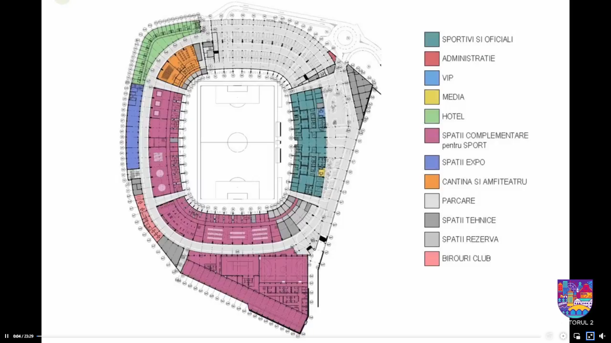 Stadion Dinamo - noi ilustrații cu viitorul complex din șoseaua Ștefan cel Mare